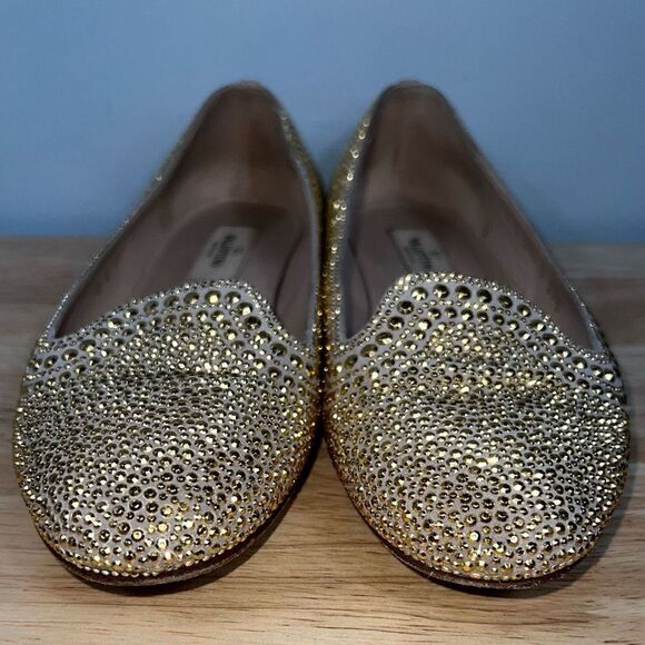 Valentino Garavani Glam Micro-Rockstud Ballet Flat Smoking Slipper Women’s 37.5 - Picture 9 of 15